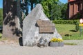 A monument commemorating the break down of the Pomeranian Wall after a hard fight by 12th infantry regiment