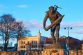 Monument commemorating the heroic work done by the Norwegian merchant navy in the World War II in Oslo, Norway