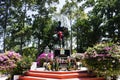 A monument commemorating the heroism and bravery of Khun Rong Palad Chu and History Khun Rong Palat Chu statue at Wat See Roy or Royalty Free Stock Photo