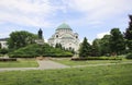 Monument commemorating Karageorge Petrovitch in front of Cathedral of Saint Sava in Belgrade, Serbia Royalty Free Stock Photo