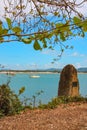 Monument at Cook`s Landing, Cooktown, Queensland Royalty Free Stock Photo