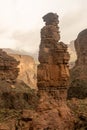 Monument Creek Tower Stands Alone Along The Canyon Above Granite Rapids In Grand Canyon Royalty Free Stock Photo