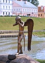 Monument of crying angel in Minsk