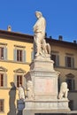 Monument Dante Alighieri at Piazza Santa Croce, Florence Royalty Free Stock Photo