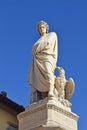 Monument Dante Alighieri at Piazza Santa Croce, Florence Royalty Free Stock Photo
