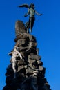 Monument dedicated to the FrÃÂ©jus Road Tunnel in Turin, Italy Royalty Free Stock Photo