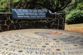 A monument dedicated to the place where the Nile River originates from Lake Victoria.Jinja, Royalty Free Stock Photo