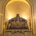 Monument, depicting a seated Genghis Khan Royalty Free Stock Photo