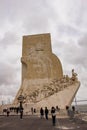 People near the Monument of Discoveries , Lisbon