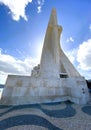 Monument of the Discoveries a historical landmark in Balem, Portugal honoring Portugese explorer