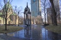 Monument in Dorchester Square, Montreal Royalty Free Stock Photo