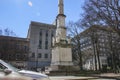 A monument downtown Augusta tall scenic close up