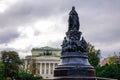 Monument at downtown in St. Petersburg, Russia