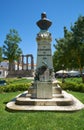 The monument of Dr. Barahona in the Garden of Diana. Evora. Port Royalty Free Stock Photo