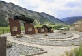 Monument drivers of Chuysky Trakt in Altai