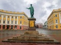 Monument of Duke of Richelieu. Prymorskyi bulvar, Odesa, Ukraine