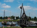 Monument for Durgerdammer fisherman in Vollenhove, Netherlands