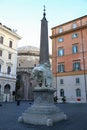 Monument of Elephant by Bernini on Piazza della Minerva in Rome, Italy Royalty Free Stock Photo