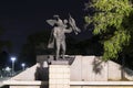 Monument of Emmanuel Pappas - leader of Greek war of independence. Monument placed in Thessaloniki. Royalty Free Stock Photo