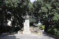 Bust Sculpture of Ernest Denis historian in Jardin de la Fontaine Public Garden from Nimes in south of France