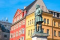 Monument of famous German composer George Frideric Handel in Hal Royalty Free Stock Photo