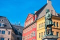 Monument of famous German composer George Frideric Handel in Halle Royalty Free Stock Photo