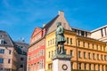 Monument of famous German composer George Frideric Handel in Halle Royalty Free Stock Photo