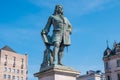 Monument of famous German composer George Frideric Handel in Halle Royalty Free Stock Photo