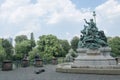 Monument Father Rhine Dusseldorf, Germany Royalty Free Stock Photo