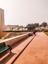 The world`s largest stone sundial, and is a UNESCO World Heritage site-JANTAR-MANTAR JAIPUR RAJASTHAN INDIA Royalty Free Stock Photo