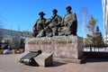 Monument featuring the three Great Judges in Astana