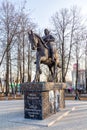 Monument of Fedor Boborykin. Kineshma. Russia