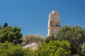 Monument of Filopappos on the summit of Filopappou Hill Royalty Free Stock Photo