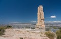 Monument of Filopappos on the summit of Filopappou Hill Royalty Free Stock Photo