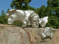 Monument of the Finnish Composer Jean Sibelius in Sibelius Park, Helsinki, Finland Royalty Free Stock Photo