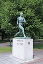 Monument Finnish runner Paavo Nurmi