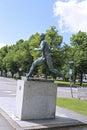 Monument Finnish runner Paavo Nurmi