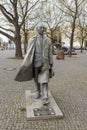 Monument of the first German chancellor Konrad Adenauer created by Helga Tiemann Royalty Free Stock Photo