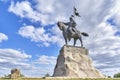 Monument founder of city, Bulgarian emir Ibrahim, Yelabuga, Russia