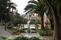 Monument and fountain for the poet Joan Alcover Royalty Free Stock Photo