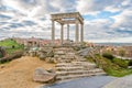 Monument Four Posts (Los Cuatro Postes) in Avila Royalty Free Stock Photo