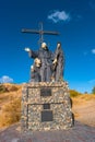 Monument of Francisco de Paola in Puerto Madryn, Argentina, Patagonia