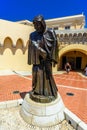 Monument of Francois Grimaldi Malizia 1297-1997, Fontvielle, Monte-Carlo, Monaco, Cote d`Azur, French Riviera