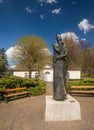 Monument of Frederic Chopin and classic Polish manor house
