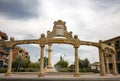 Monument in the Freedom Square at Torrijos town Royalty Free Stock Photo