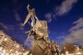 Monument in front of bullring in Madrid Royalty Free Stock Photo