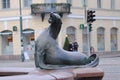 Monument fur seal in Helsinki