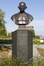 Monument GANDHI in downtown Quebec City, Quebec, Canada Royalty Free Stock Photo