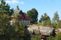 Monument in German Izera Mountains Royalty Free Stock Photo