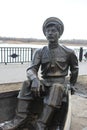 Monument girl in the boat